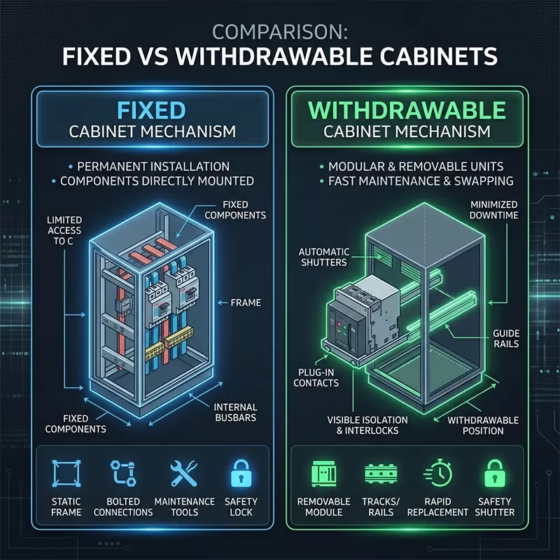 Fixed vs. Withdrawable Switchgear4
